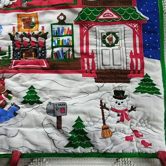 Cute Vintage "A Beary Merry Christmas" wall hand decoration - Picture 6 of 7